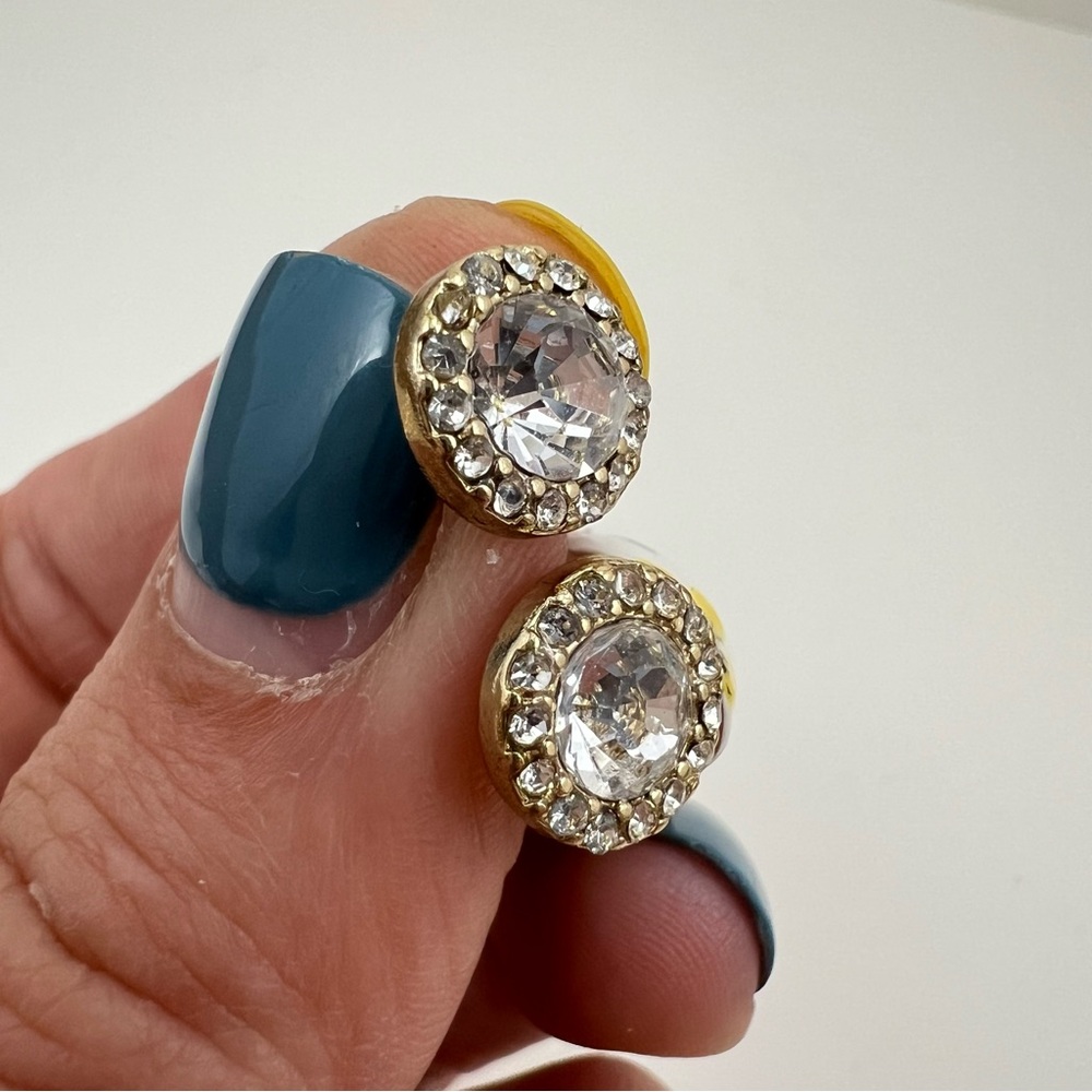 Kate Spade Circle Halo Stud Earrings, Gold Tone - Picture 6 of 6